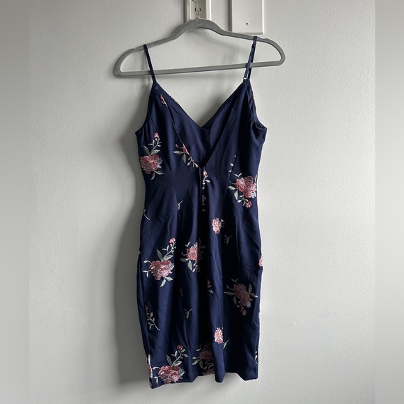Embroidered Flower Mini Dress - Picture 2 of 3
